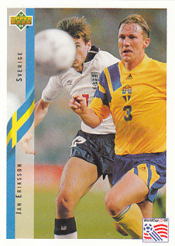 Jan Eriksson Sweden Upper Deck World Cup 1994 Eng/Ita #67